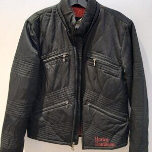 Harley-Davidson Women's Embroidered Black Moto Jacket